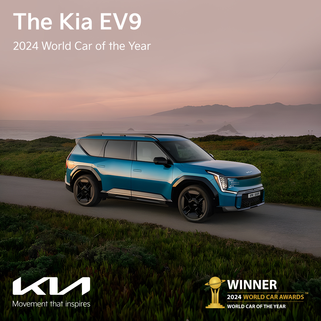 Kia EV9 asegura doble victoria en los Premios al Auto Mundial de 2024