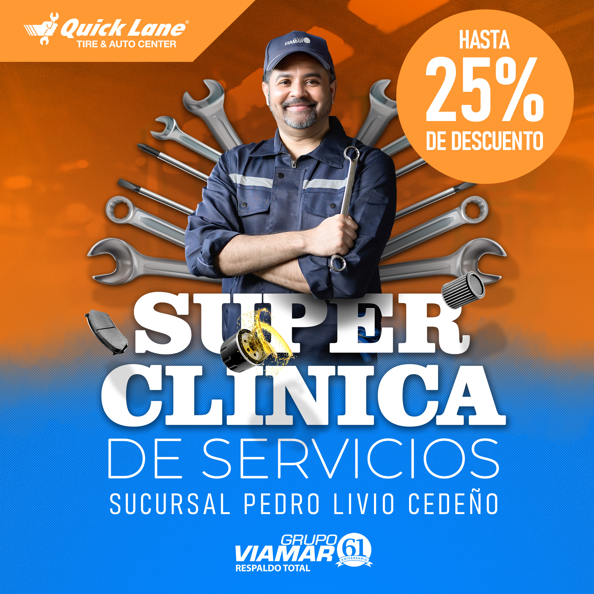 Super Clínica de Servicios en Quick Lane Pedro Livio Cedeño