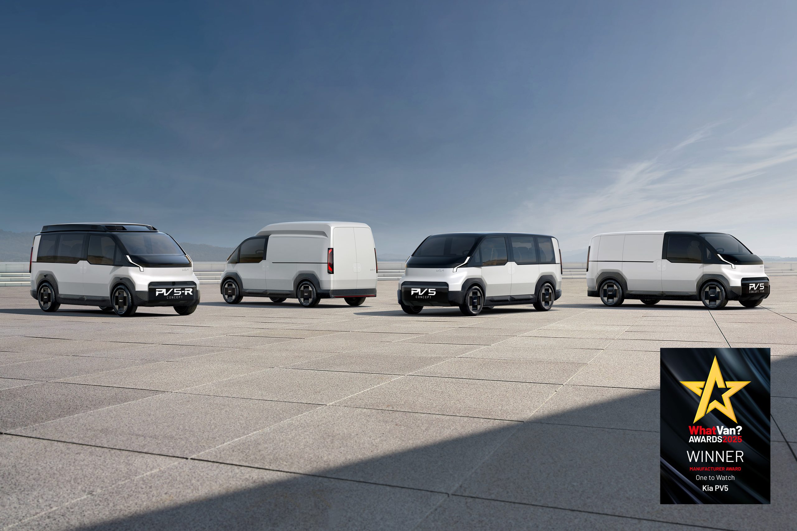 Kia gana el primer premio del Reino Unido por la van eléctrica multiuso PV5 antes de su lanzamiento en 2025