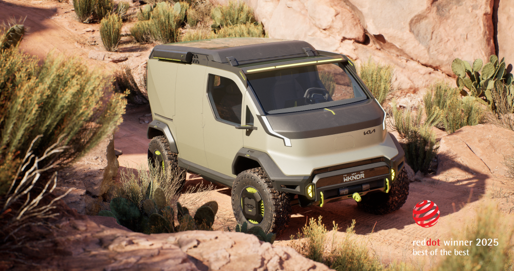 El diseño de Kia triunfa en el Red Dot Award: Design Concept 2025 con cinco premios y el máximo honor para el PV5 WKNDR