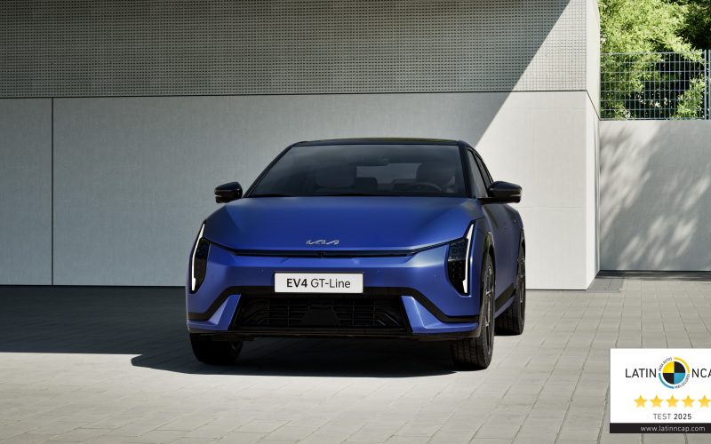 Kia EV4 obtiene la máxima calificación de seguridad en Latin NCAP.