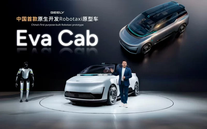 Geely revela Eva Cab Concept, un robotaxi diseñado para la movilidad del futuro